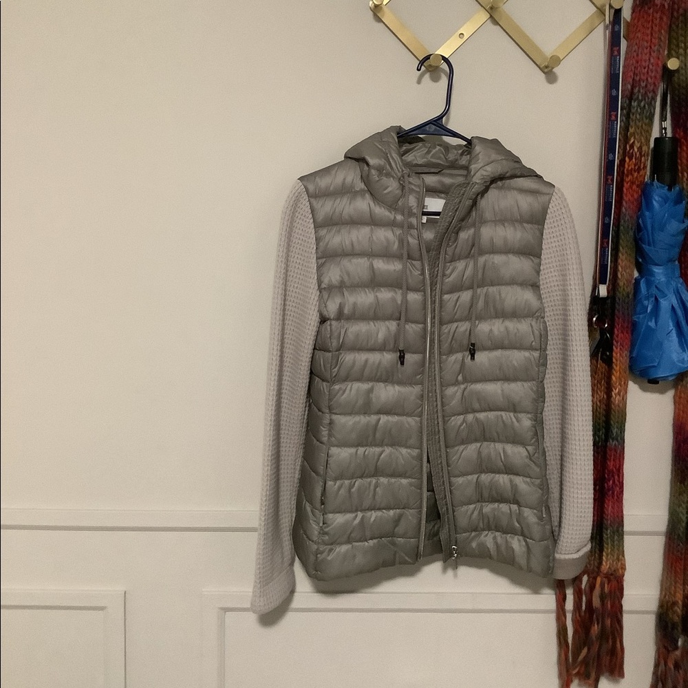 Grey Down Coat Size M